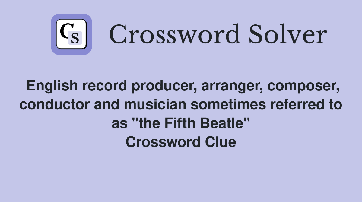 English record producer, arranger, composer, conductor and musician